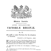 Adoption of Children Act 1896